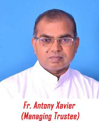 Portrait of Rev. Fr. Antony Xavier, founder and correspondent of St. Assisi